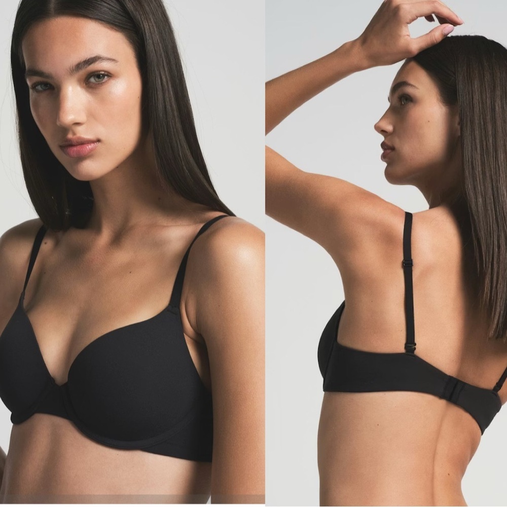 BNWT SKIMS Fits Everybody Tshirt Bra- 38DD (Onyx/Black)